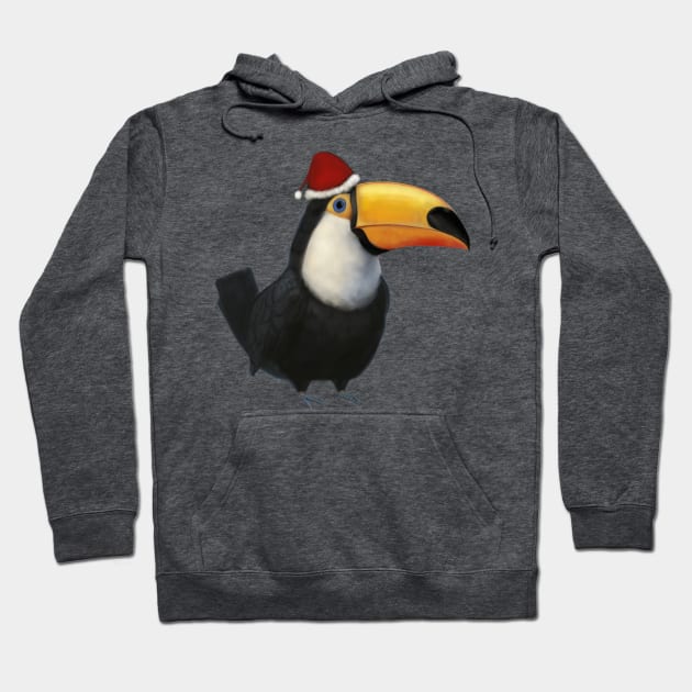 Christmas Toucan Hoodie by JHeavenor